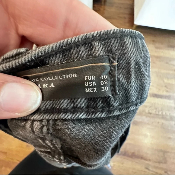 Zara Trafaluc Black Ripped Evil Eye, Palm, Ice Cream Patch Shorts size 8/40 1086 - Picture 11 of 12